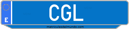 Matrícula de taxi CGL