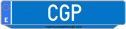 Matrícula de taxi CGP