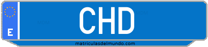 Matrícula de taxi CHD