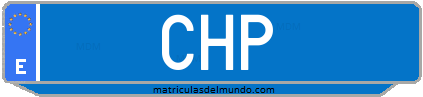 Matrícula de taxi CHP