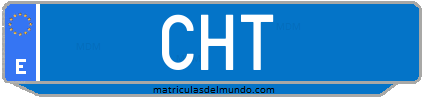 Matrícula de taxi CHT