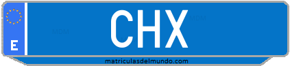Matrícula de taxi CHX