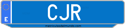 Matrícula de taxi CJR