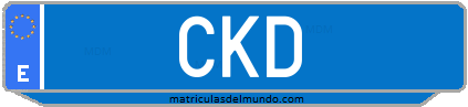 Matrícula de taxi CKD