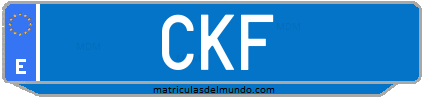 Matrícula de taxi CKF