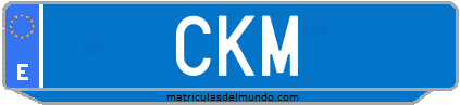 Matrícula de taxi CKM