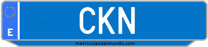 Matrícula de taxi CKN