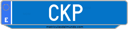 Matrícula de taxi CKP