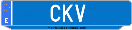 Matrícula de taxi CKV