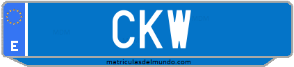 Matrícula de taxi CKW