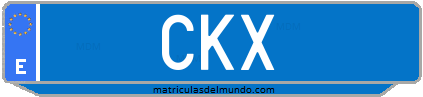 Matrícula de taxi CKX