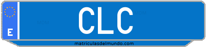 Matrícula de taxi CLC