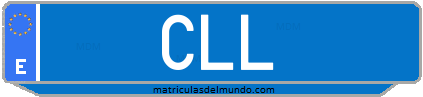 Matrícula de taxi CLL