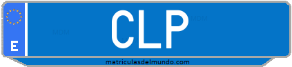 Matrícula de taxi CLP