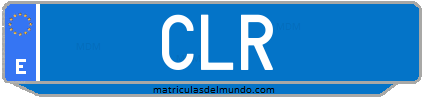Matrícula de taxi CLR