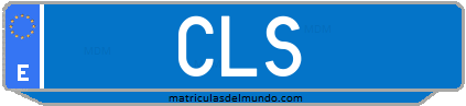 Matrícula de taxi CLS