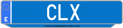 Matrícula de taxi CLX