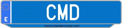 Matrícula de taxi CMD