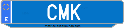Matrícula de taxi CMK