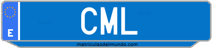 Matrícula de taxi CML