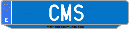 Matrícula de taxi CMS