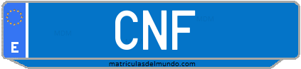 Matrícula de taxi CNF