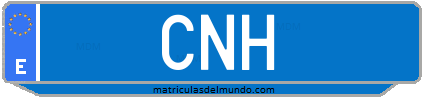 Matrícula de taxi CNH