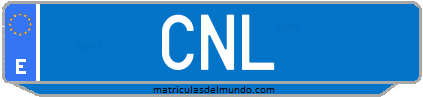 Matrícula de taxi CNL