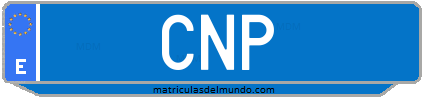 Matrícula de taxi CNP