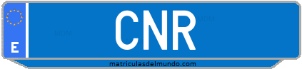 Matrícula de taxi CNR