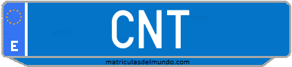 Matrícula de taxi CNT