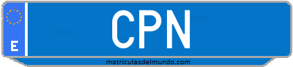 Matrícula de taxi CPN