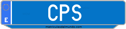 Matrícula de taxi CPS