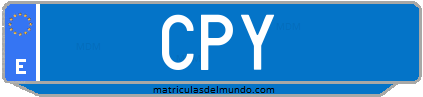 Matrícula de taxi CPY