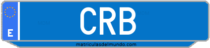 Matrícula de taxi CRB