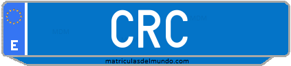 Matrícula de taxi CRC
