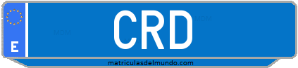 Matrícula de taxi CRD