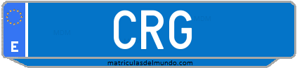 Matrícula de taxi CRG