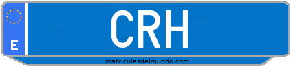 Matrícula de taxi CRH