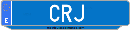 Matrícula de taxi CRJ