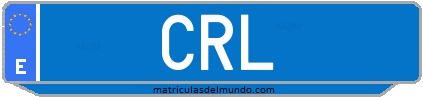 Matrícula de taxi CRL