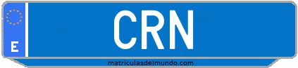 Matrícula de taxi CRN