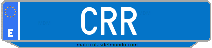 Matrícula de taxi CRR
