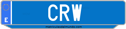 Matrícula de taxi CRW
