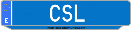 Matrícula de taxi CSL