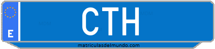 Matrícula de taxi CTH