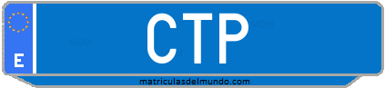 Matrícula de taxi CTP