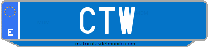 Matrícula de taxi CTW