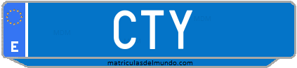 Matrícula de taxi CTY