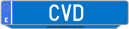 Matrícula de taxi CVD
